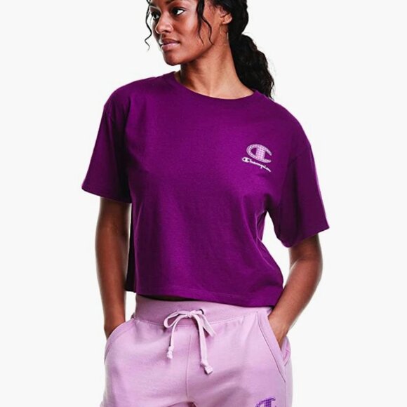 NWT Champion Women's Cropped Tee, Graphic SMALL - Picture 1 of 7